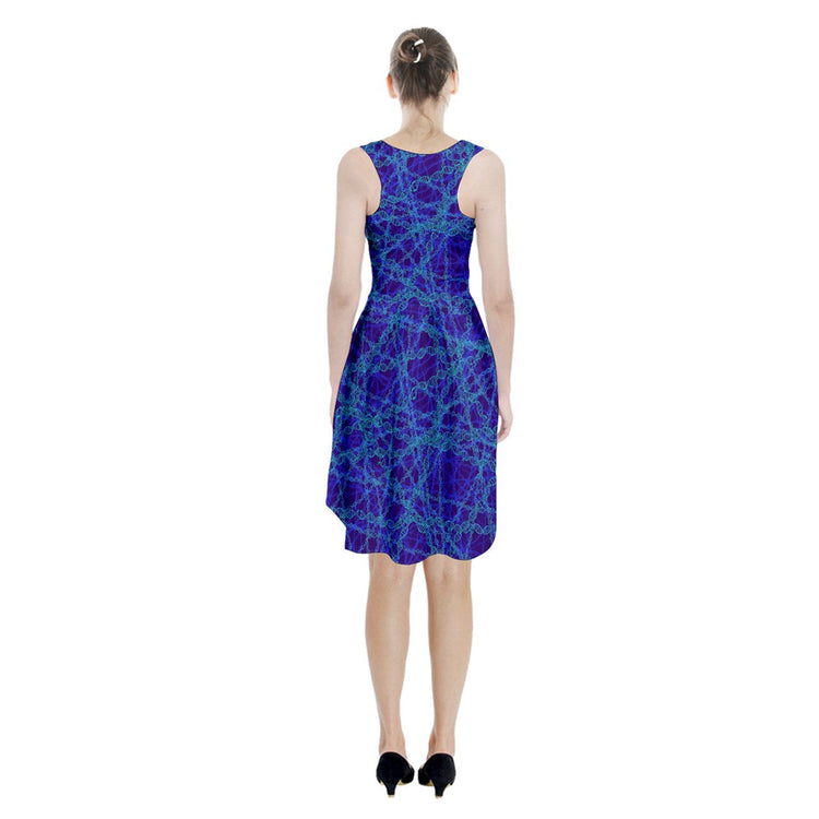 Blue Genetic Editing Midi Scoop Dress