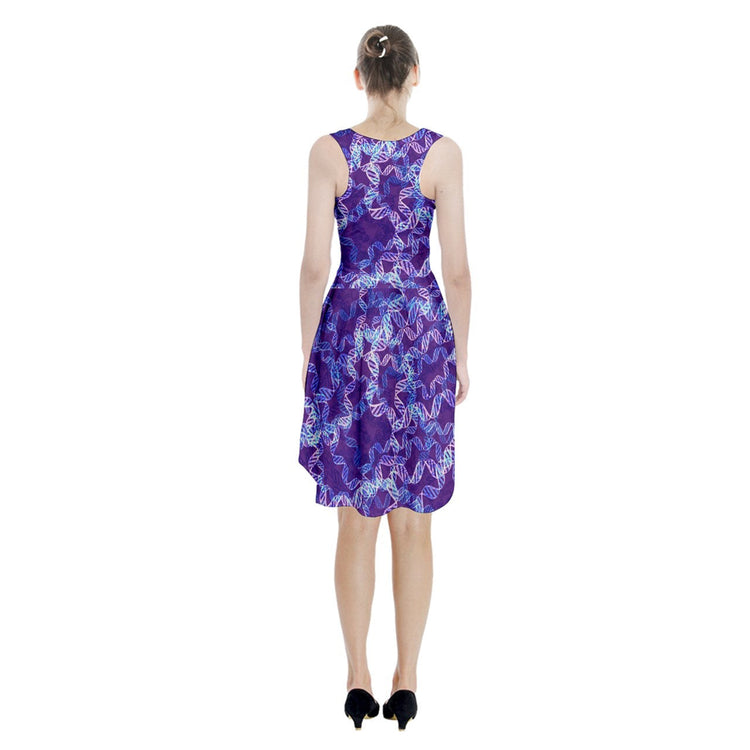 Purple DNA Midi Scoop Dress