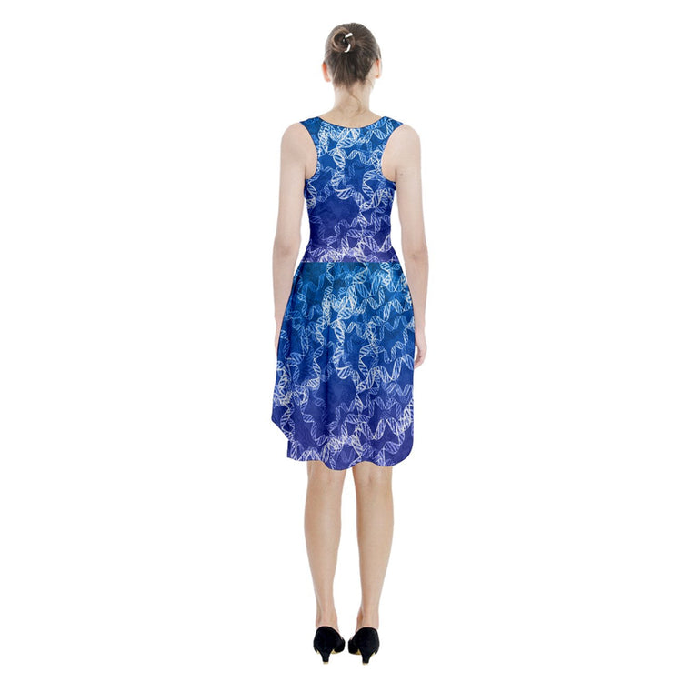 Blue DNA Midi Scoop Dress