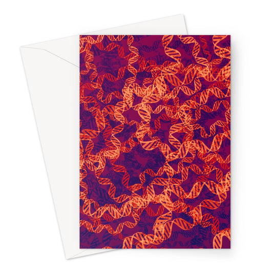 Orange DNA Greeting Card - Boutique Science