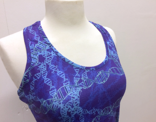 Blue Genetic Editing Cotton Tennis Dress