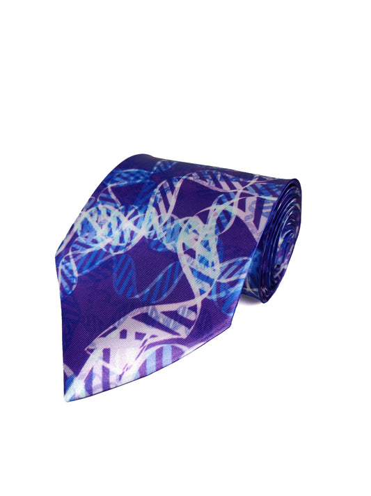 DNA Pattern Tie (Purple) (UK Stock)