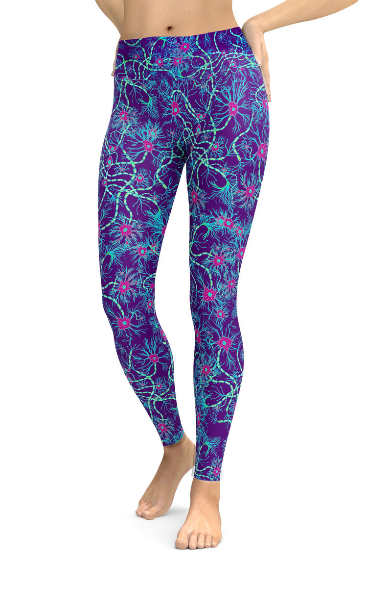 Purple Neuron Classic Yoga Leggings