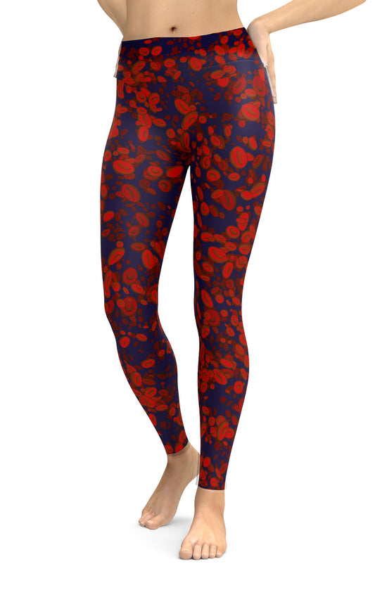 Red Blood Cell Classic Yoga Leggings