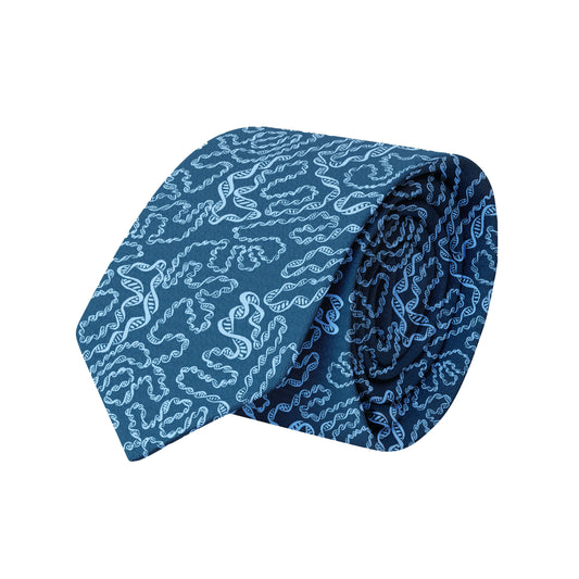 Turquoise Continuous DNA Necktie