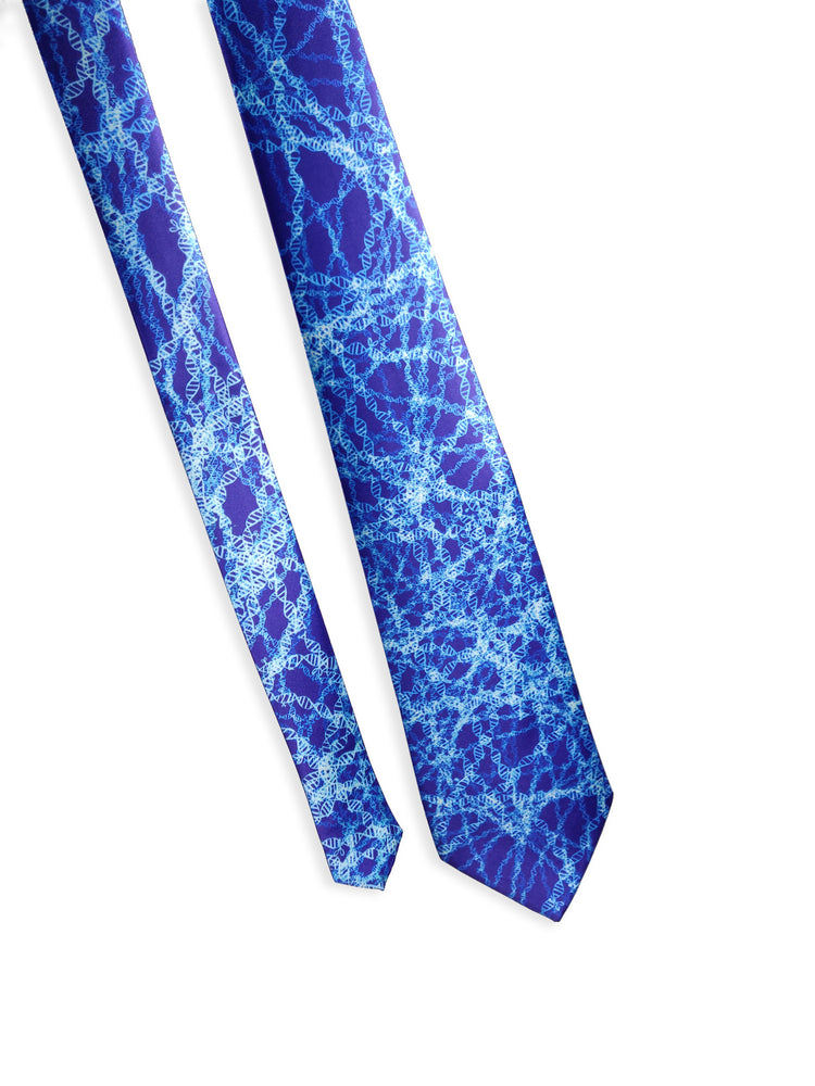 Genetic Editing Tie (Blue) (UK Stock)