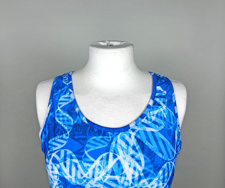 Blue DNA Cotton Tennis Dress