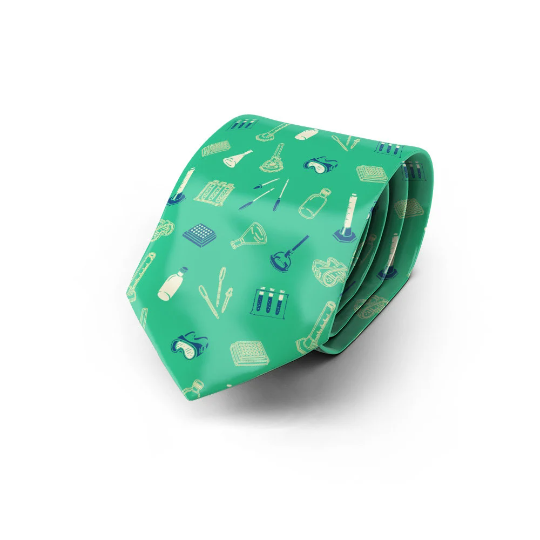 Green Lab Equipment Tie (UK Stock)