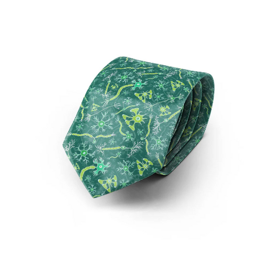Green neurons and glia tie (UK Stock)