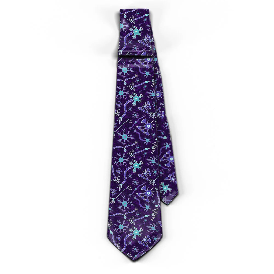 Purple neurons and Glia tie (UK Stock)