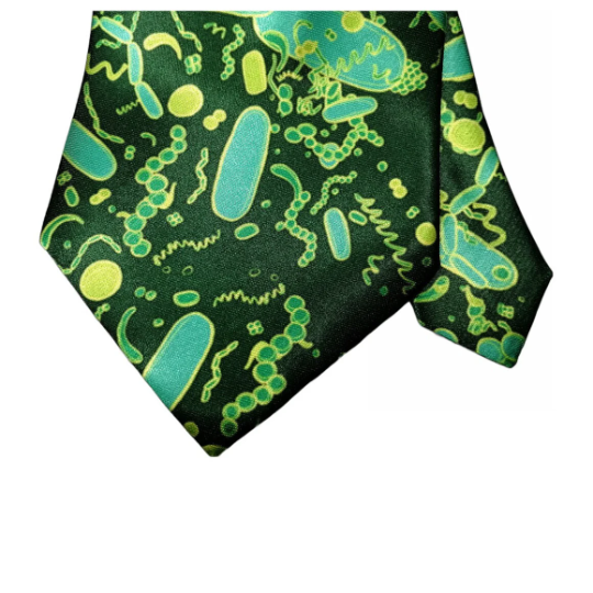 Blue Green Bacteria Shapes Tie (UK Stock)