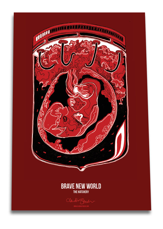 Brave New World: The hatchery poster - Boutique Science