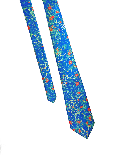 Blue & Green Neuron Tie (UK Stock)