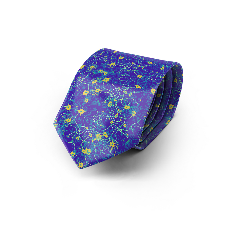 Blue Neuron Necktie