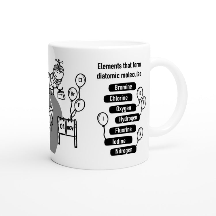 Diatomic Molecules Mnemonic mug