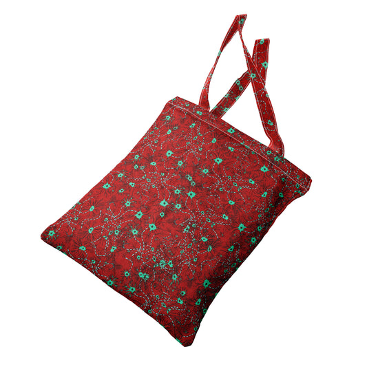 Red neurons heavyweight canvas tote bag - Boutique Science
