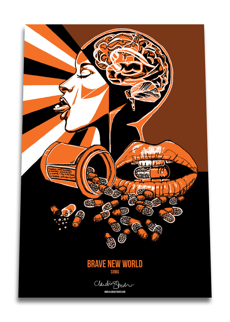 Brave New World Set of three posters - Boutique Science