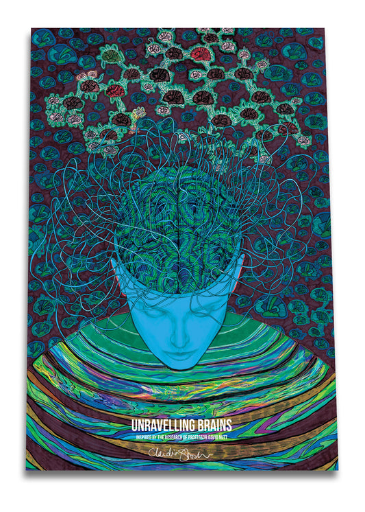 Unravelling Brains Poster - Boutique Science